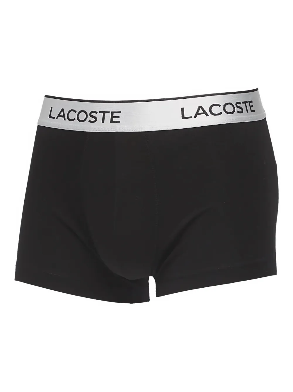Lacoste Drie boxershorts met logotaille Zilver