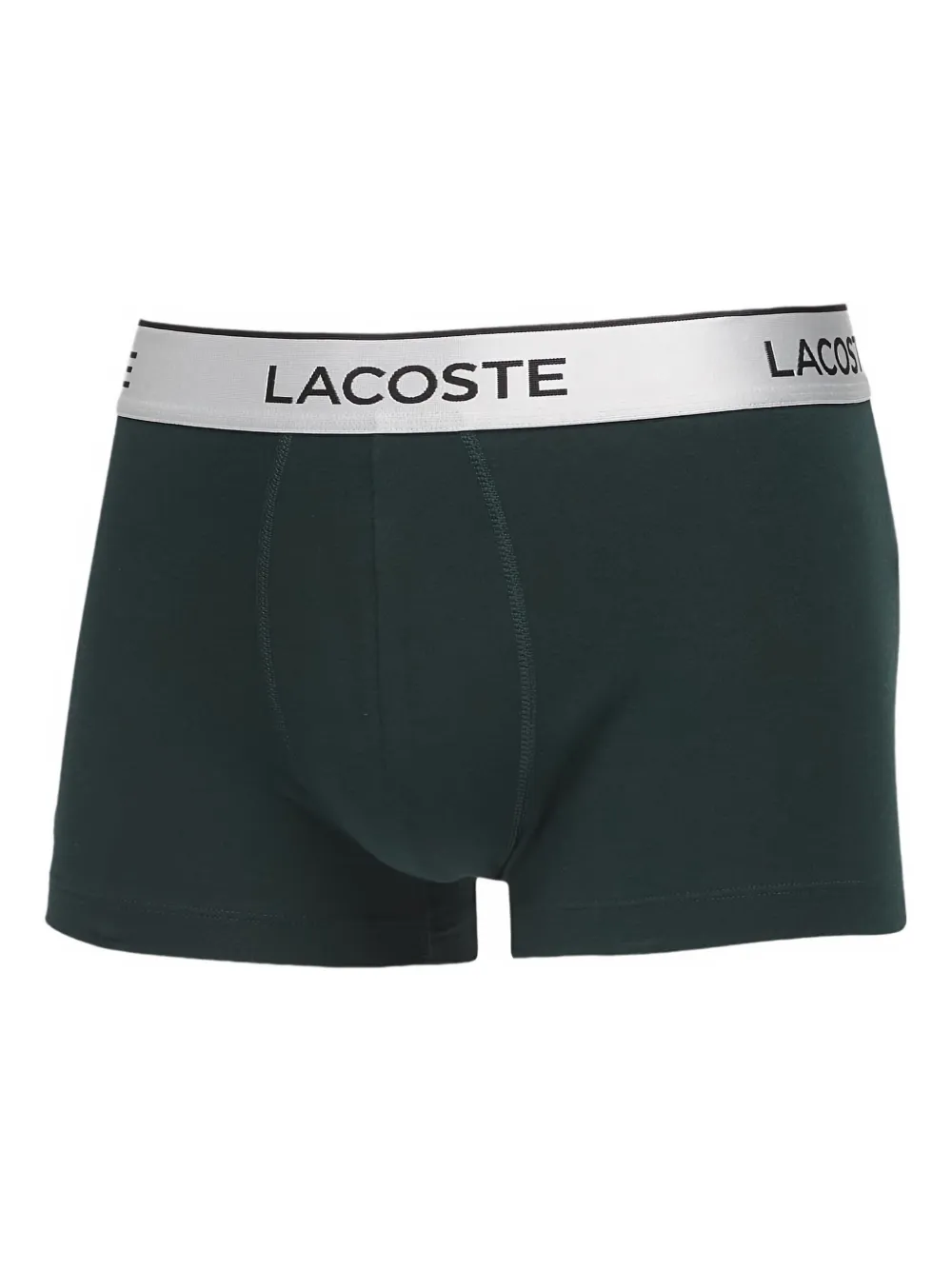 Lacoste Drie boxershorts met logotaille Zilver