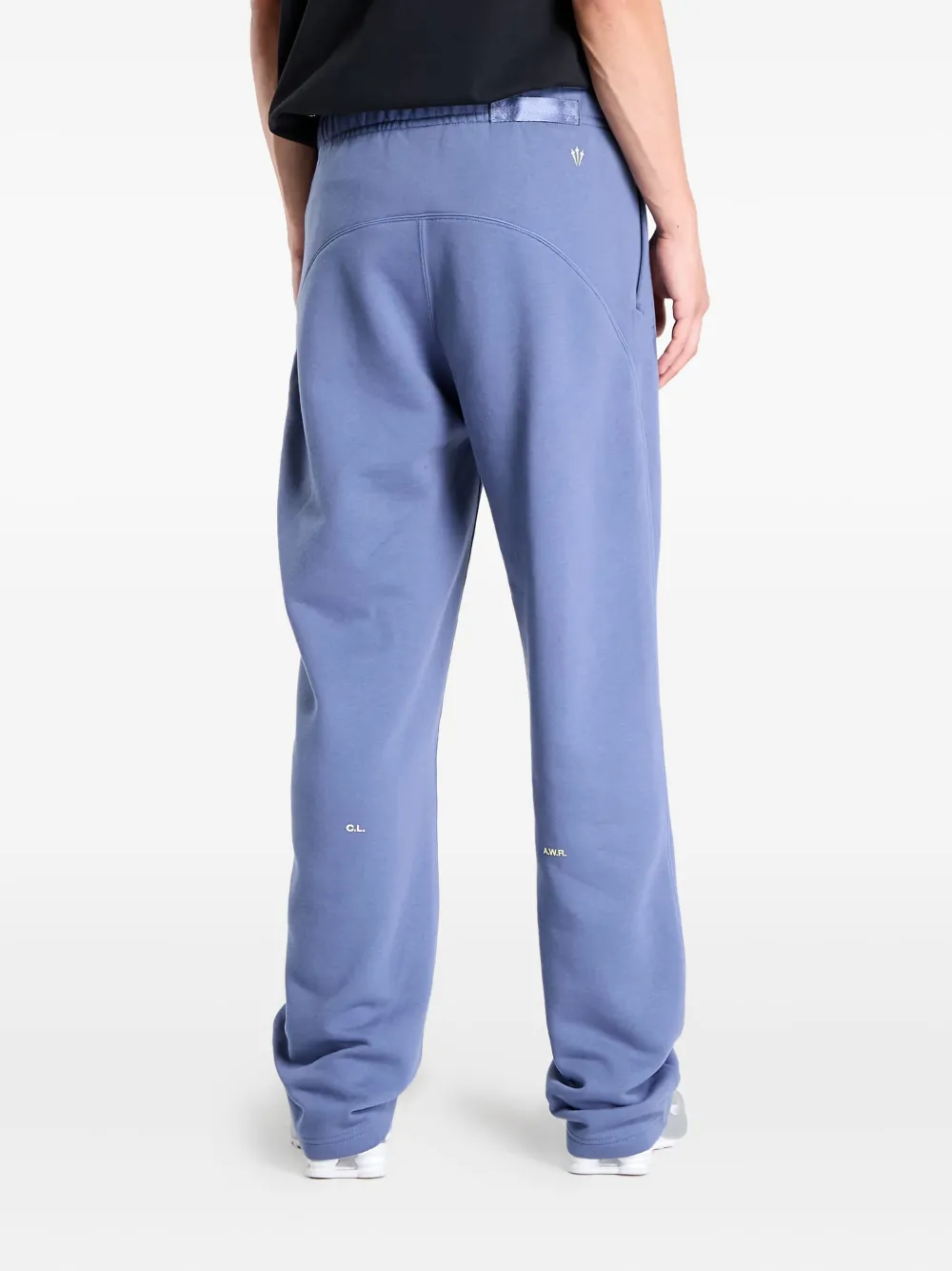 Nike Fleece trainingsbroek met open afwerking Blauw