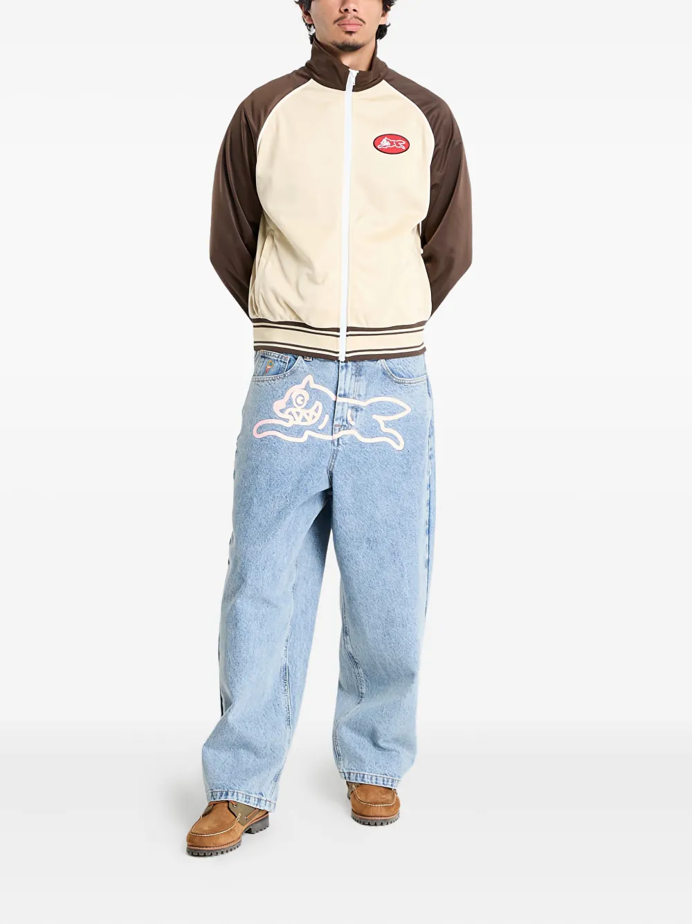 Billionaire Boys Club - Ice Cream Running Dog Zip-through Jacket In Brown