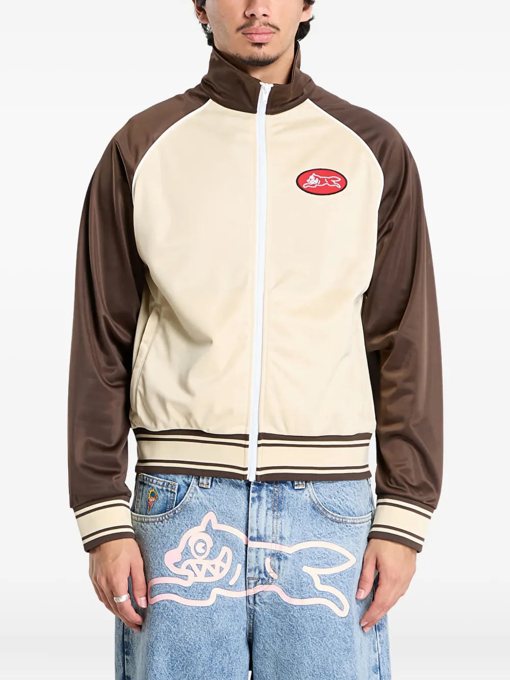 Billionaire Boys Club - Ice Cream Running Dog Zip-through Jacket In Brown