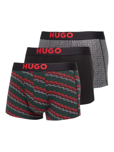 HUGO B-Trunk logo waistband  boxers (pack of three)