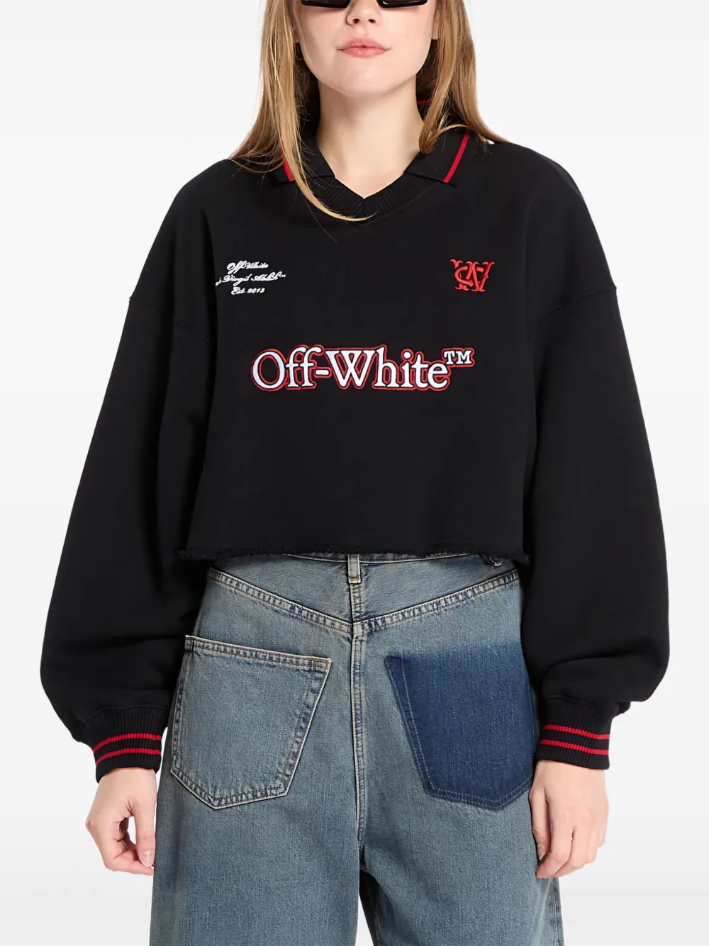 Off-white Sporty Sweatshirt In Black