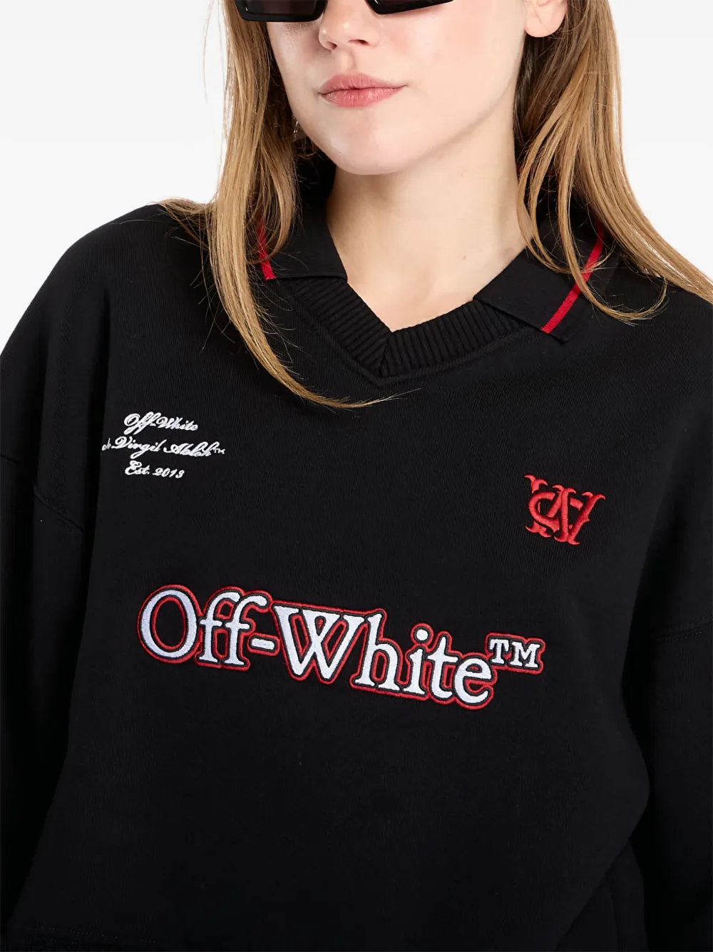 Off-White Sporty sweater Zwart