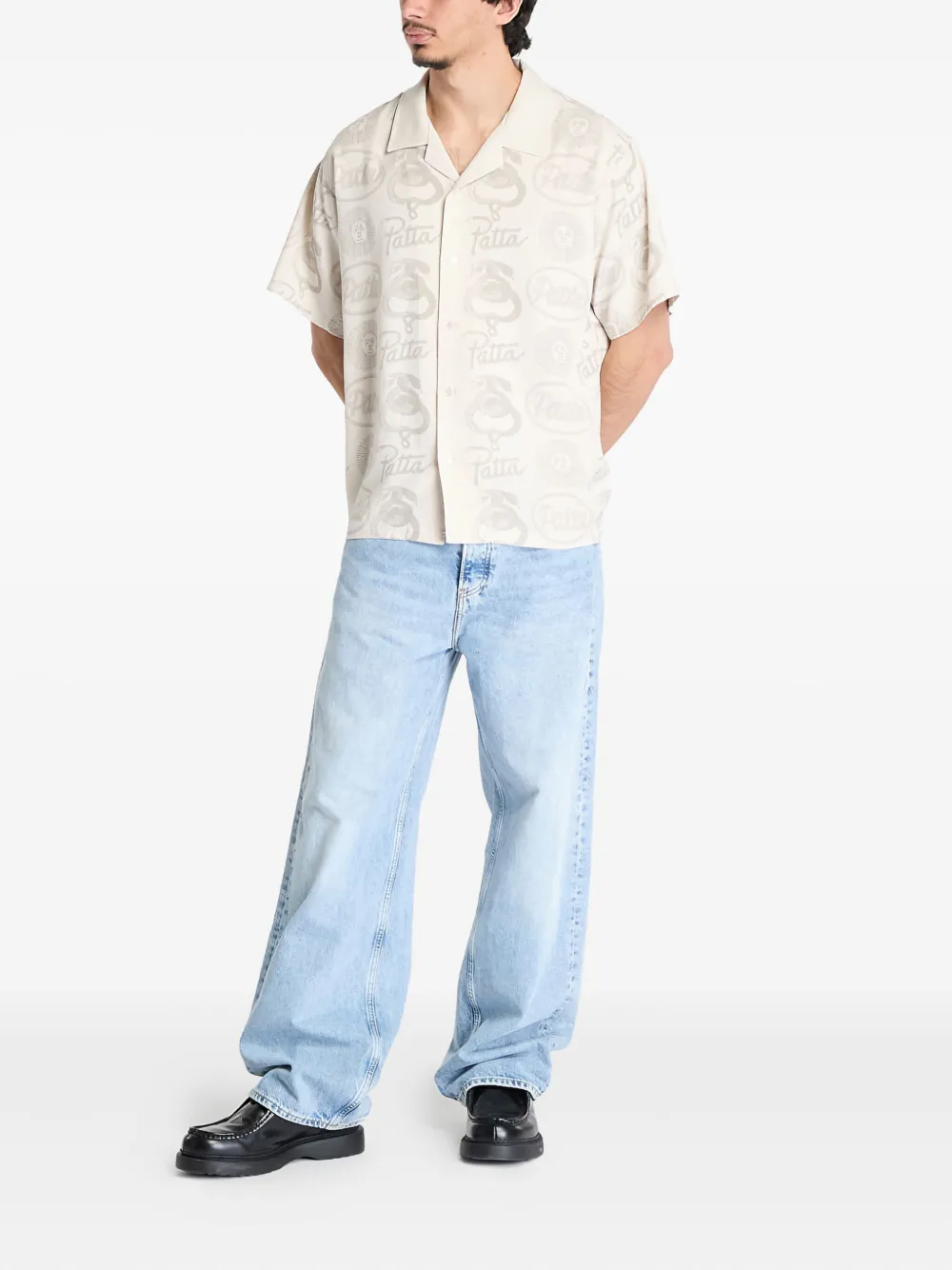 PATTA Serpentes Summer overhemd Beige