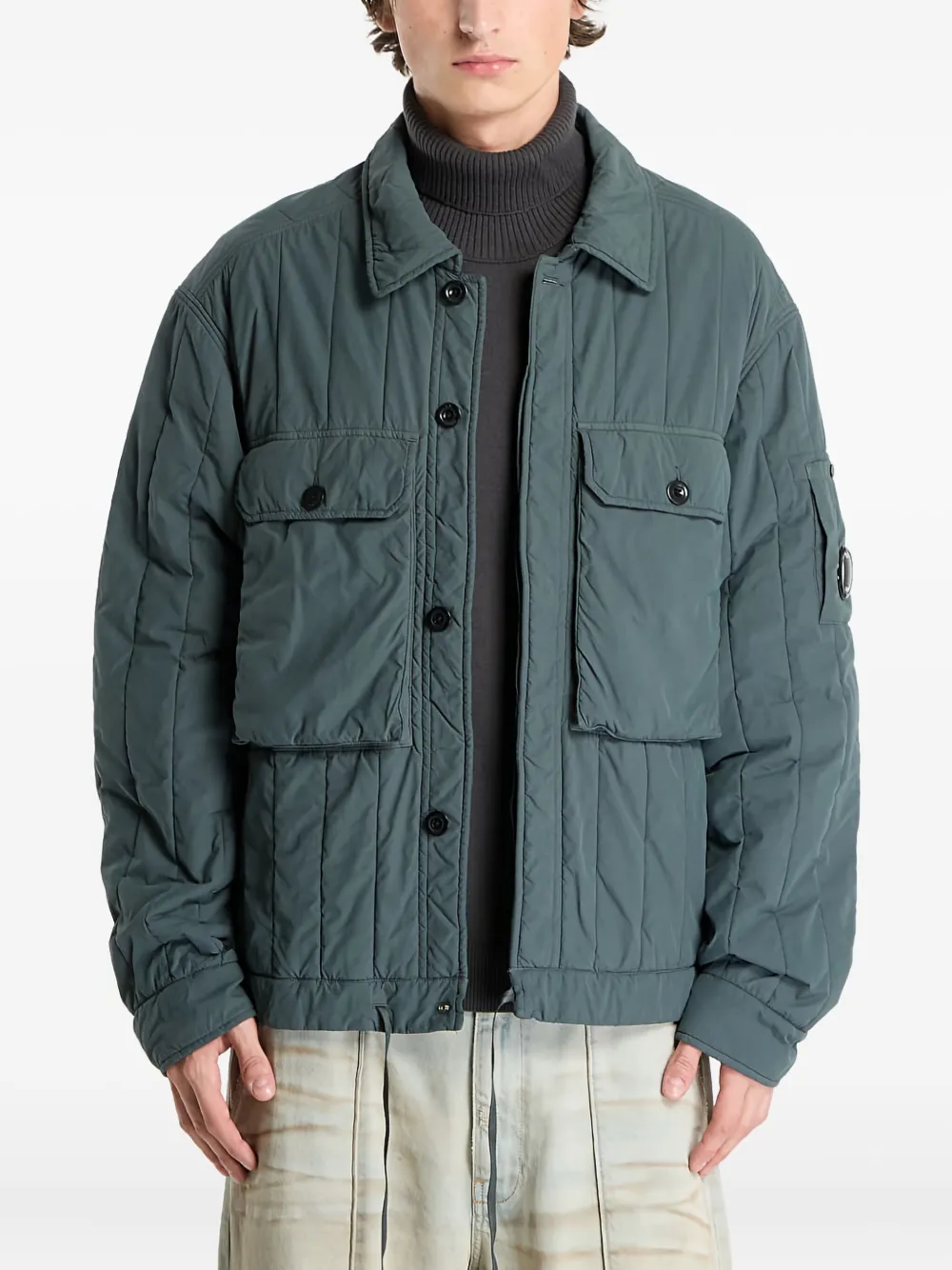 C.P. Company quilted padded jacket | gris | Image 1