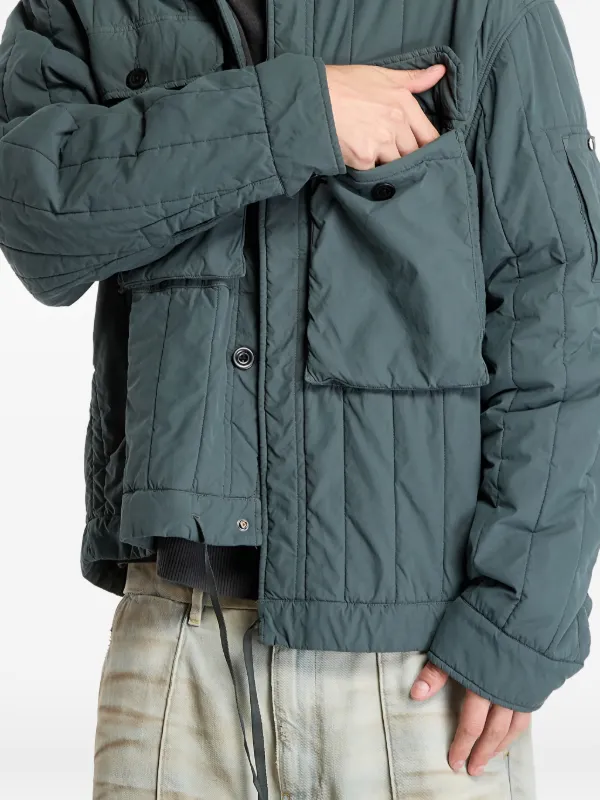 C.P. Company Gd Liner Short Quilted Padded Jacket | Grey | FARFETCH