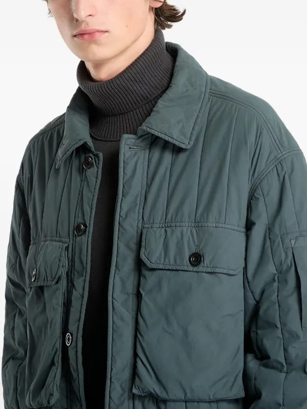 C.P. Company Gd Liner Short Quilted Padded Jacket | Grey | FARFETCH