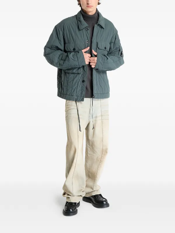 C.P. Company Gd Liner Short Quilted Padded Jacket | Grey | FARFETCH