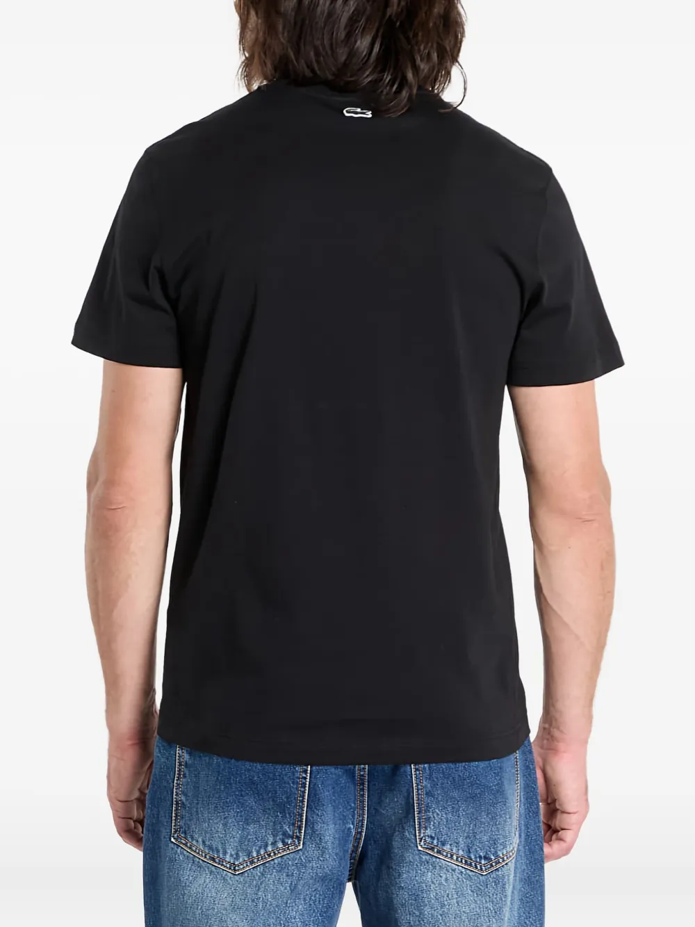 Lacoste Katoenen T-shirt Zwart