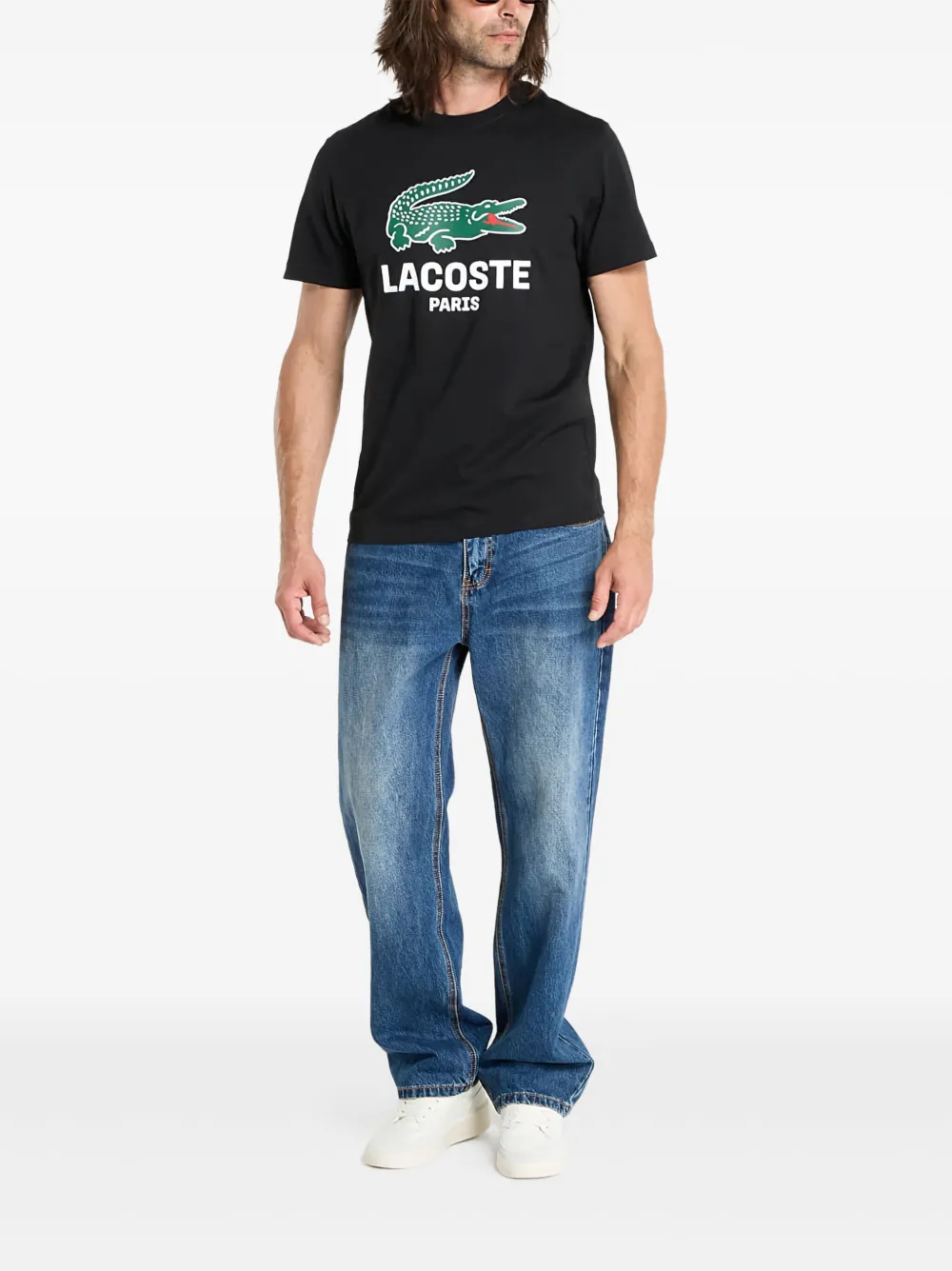Lacoste Katoenen T-shirt - Zwart