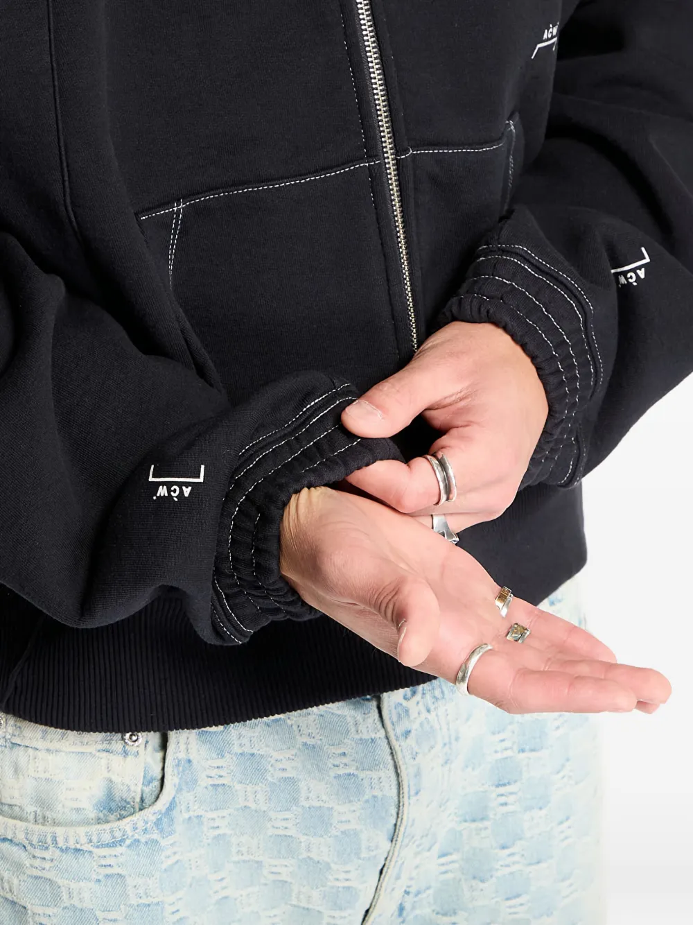 A-COLD-WALL* Millbank hoodie met rits Zwart