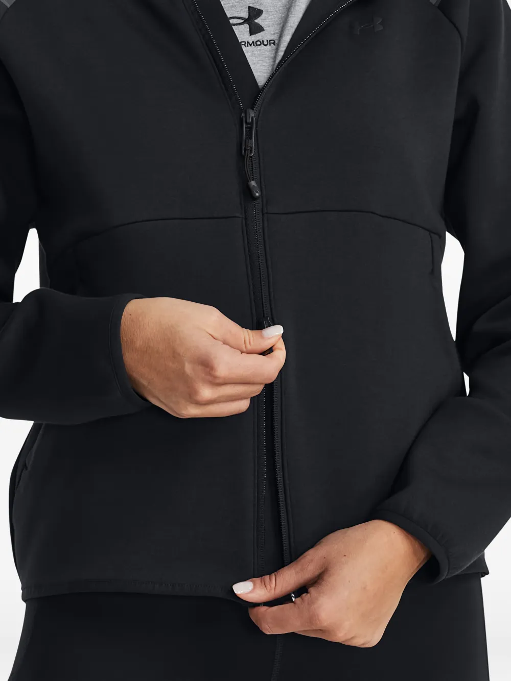 Under Armour Unstoppable Zipped Hoodie In Black
