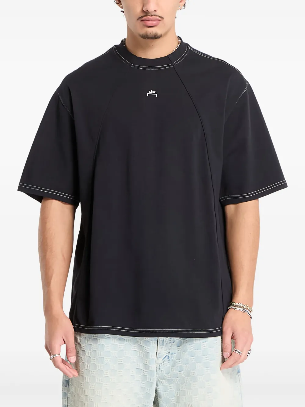 A-COLD-WALL* Millbank topstitch T-shirt - Nero