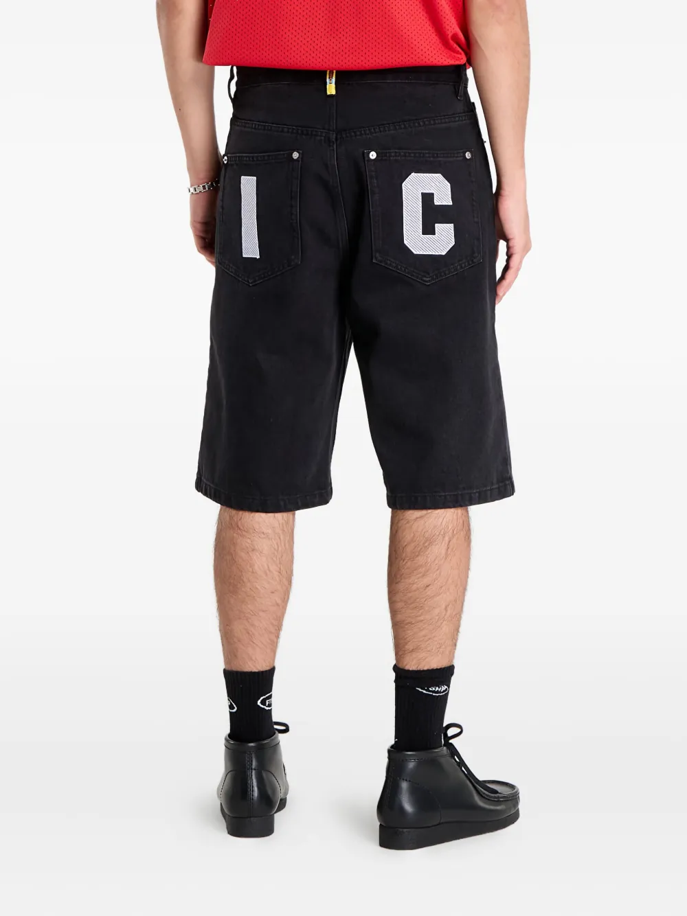 Billionaire Boys Club - Ice Cream Running Dog Denim Shorts In Black