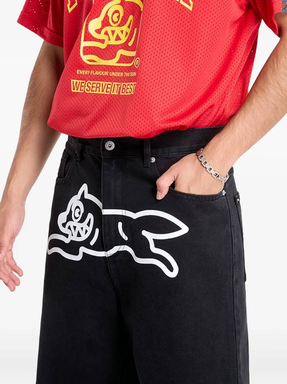 Billionaire Boys Club - Ice Cream Running Dog Denim Shorts In Black