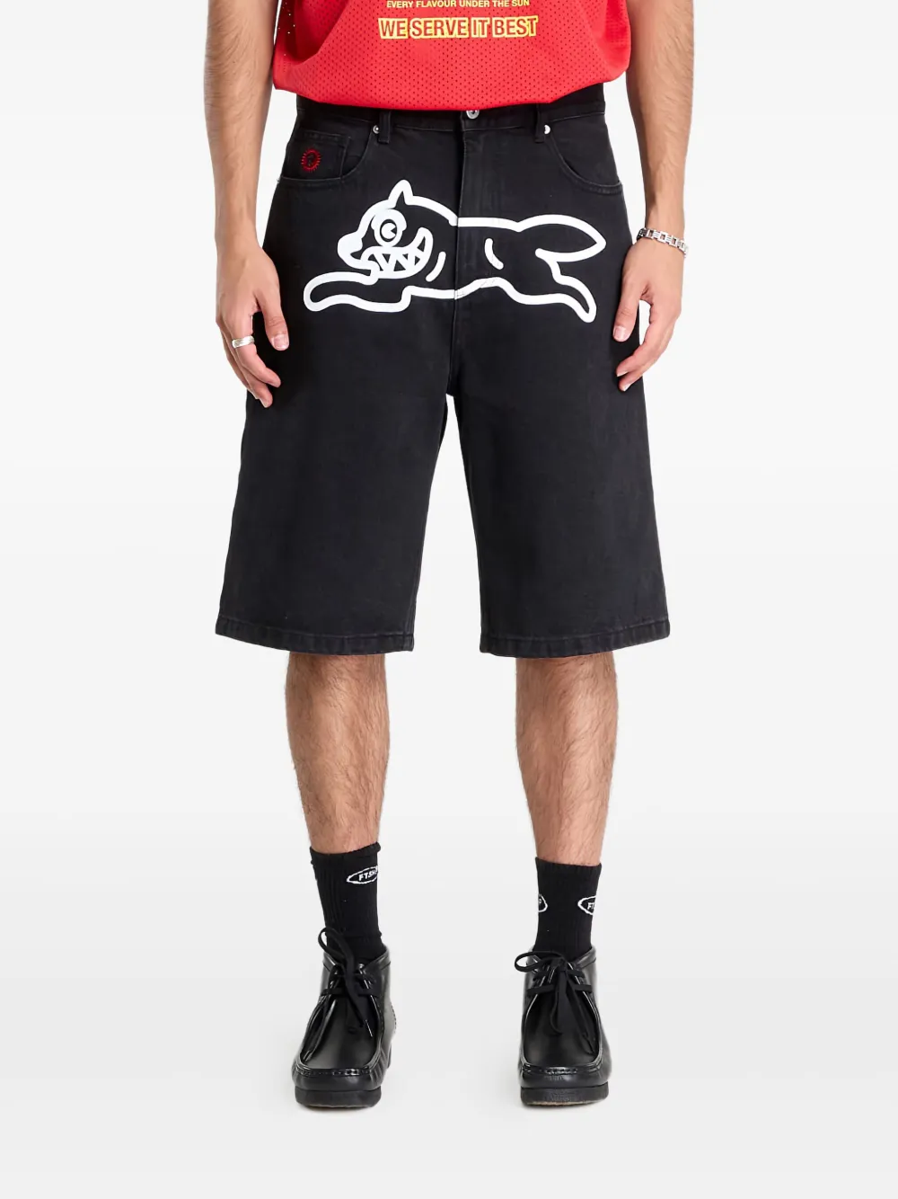 Billionaire Boys Club - Ice Cream shorts de mezclilla Running Dog | rojo | Image 1