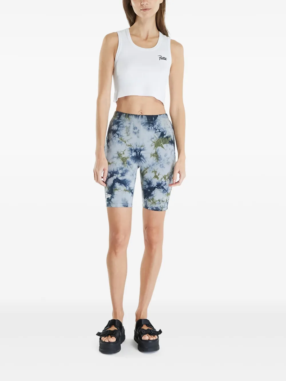 Patta Bermudas Con Detalle Del Logo - Azul 