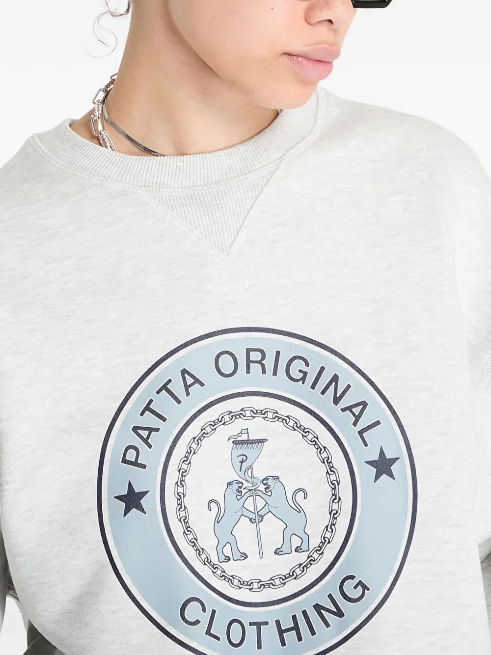 Patta Round-neck Sweatshirt In Gray