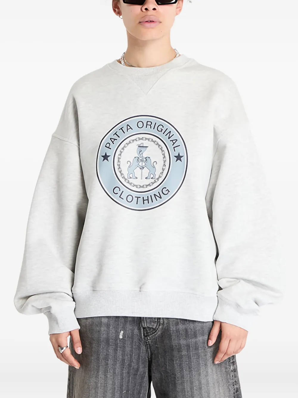 Patta Round-neck Sweatshirt In Gray
