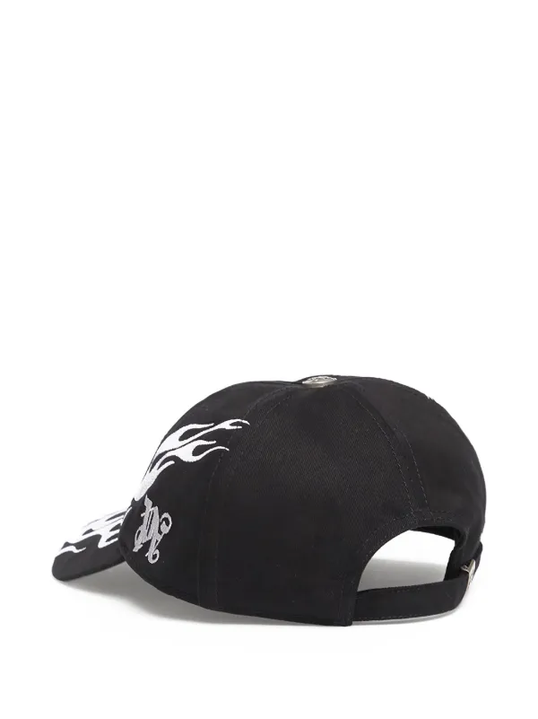 Palm Angels logo-detail Cap | Black | FARFETCH