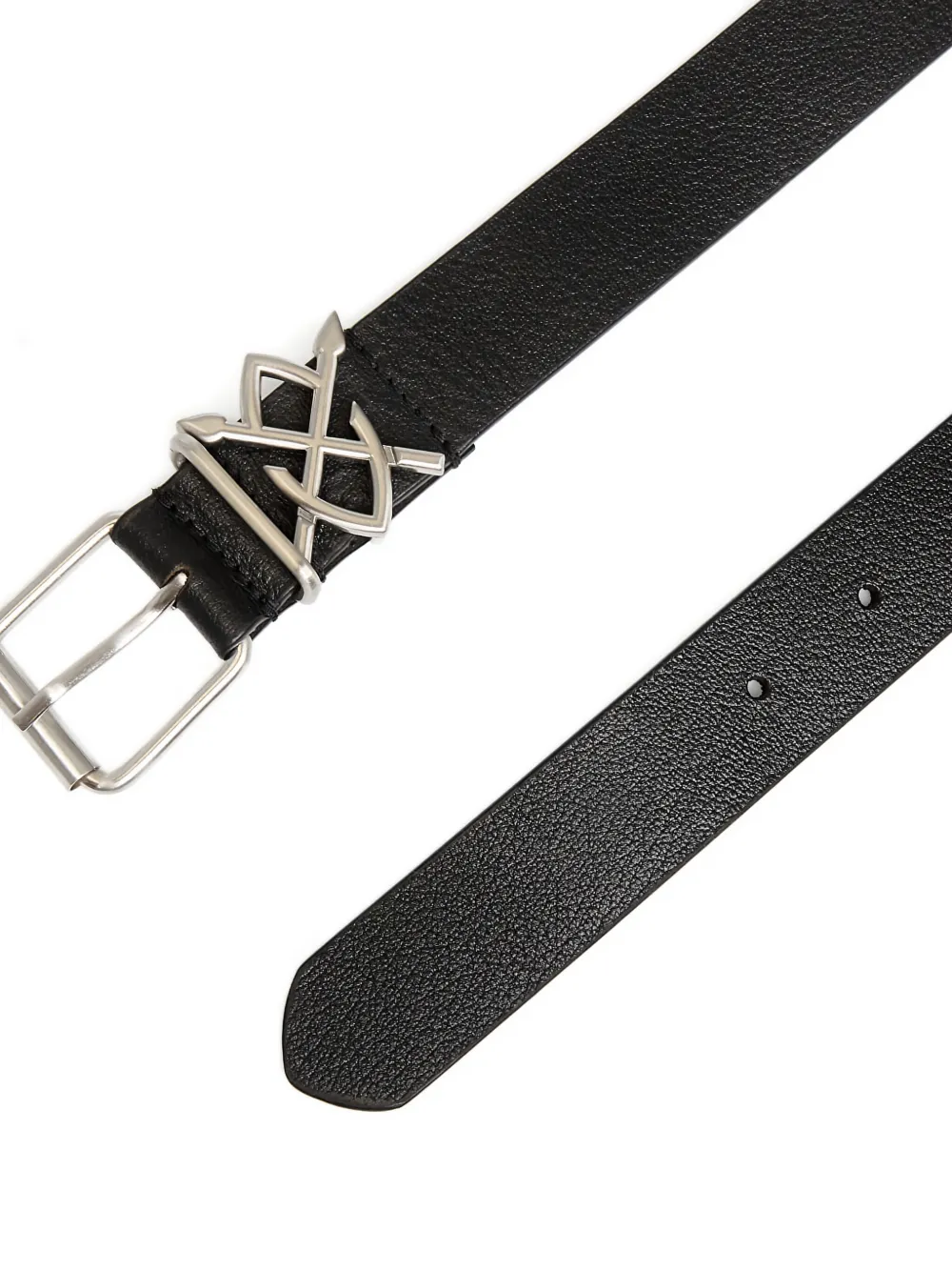 Daily Paper Shield buckle belt - Zwart