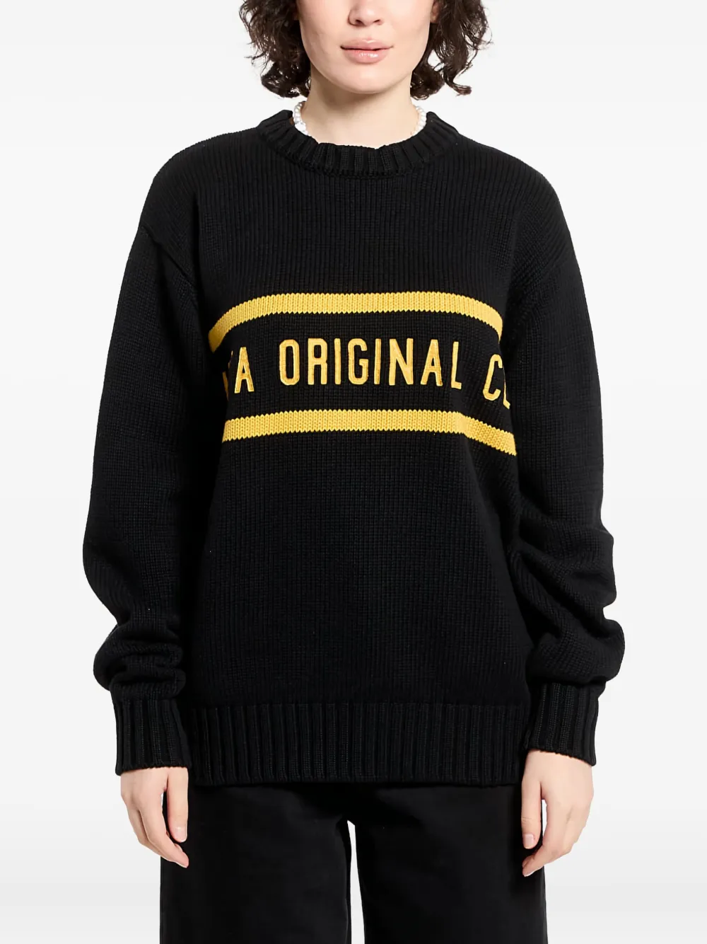 Patta Knitted Jumper In Black