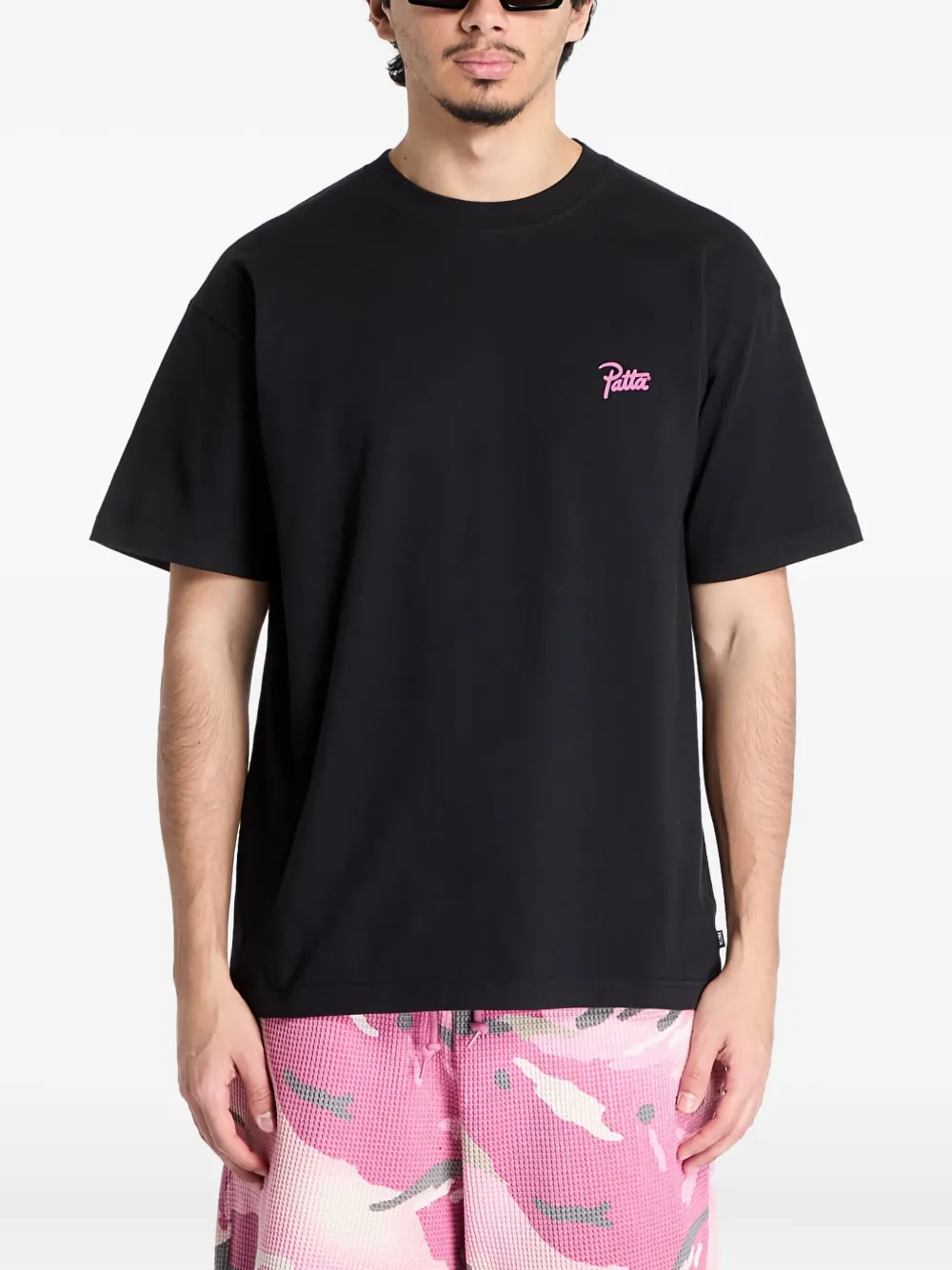 PATTA postcard T-shirt | Black | Image 1