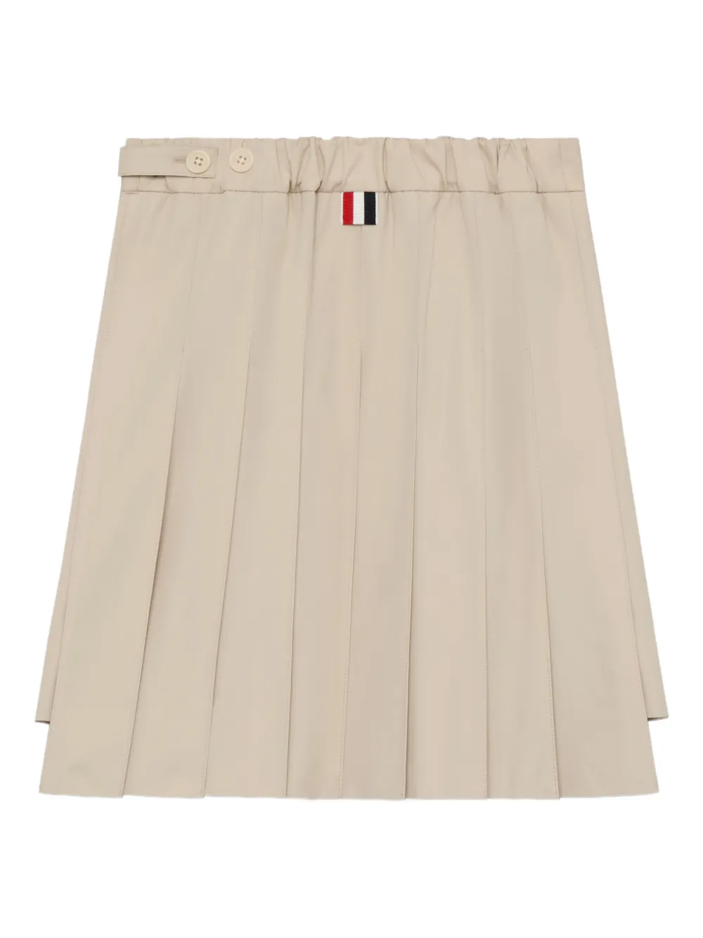 Thom Browne Kids Plooirok Beige