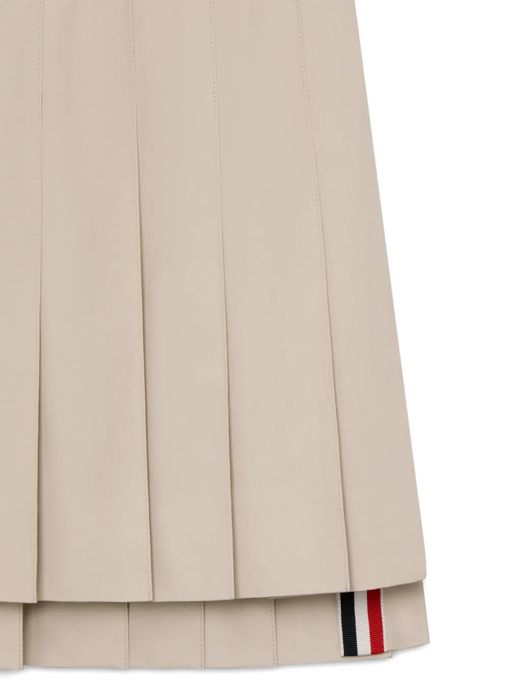 Thom Browne Kids Plooirok Beige