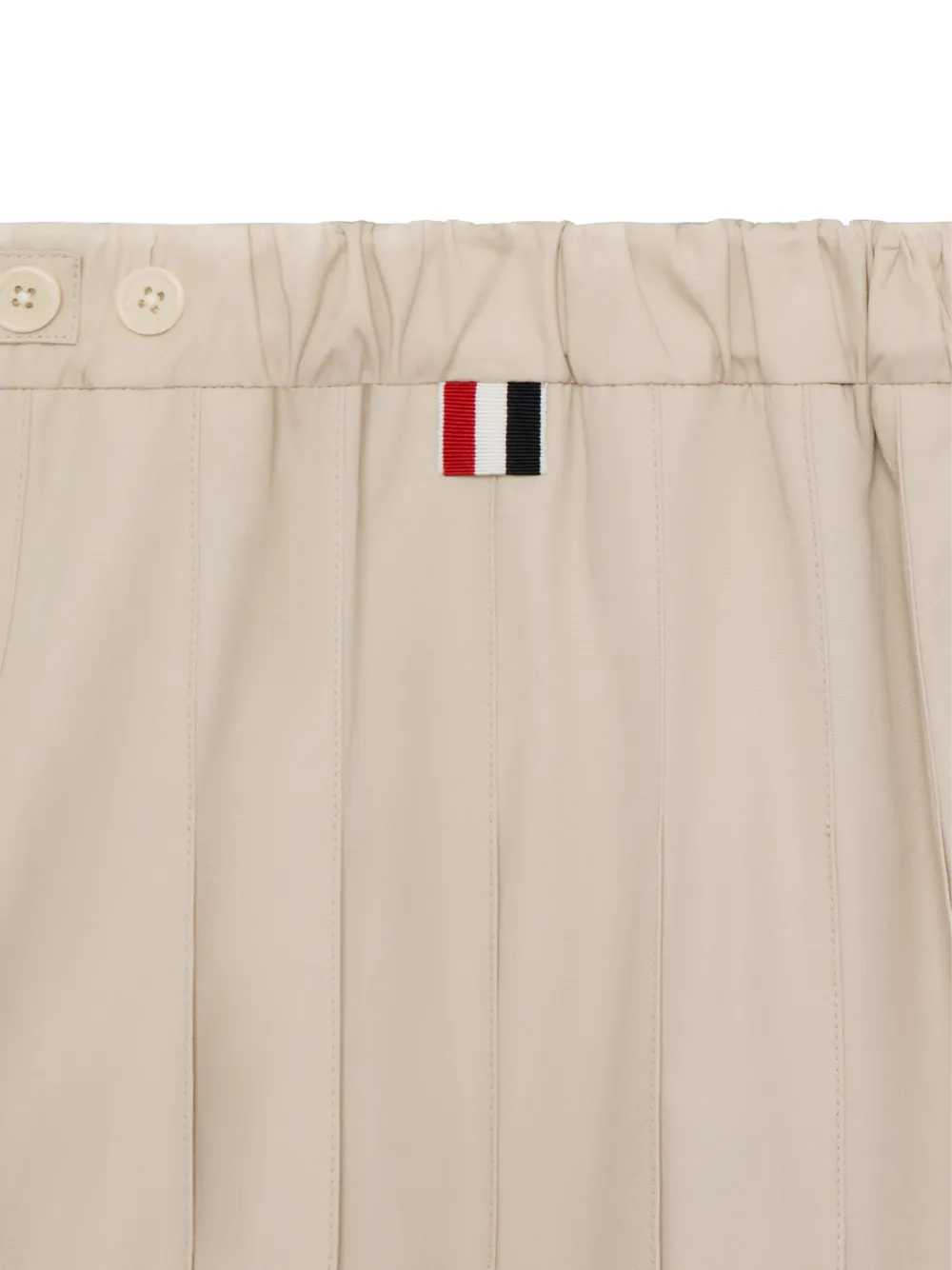Thom Browne Kids Plooirok Beige