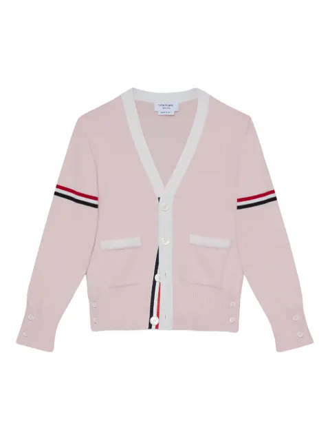 Thom Browne Kids V-neck stripe cardigan