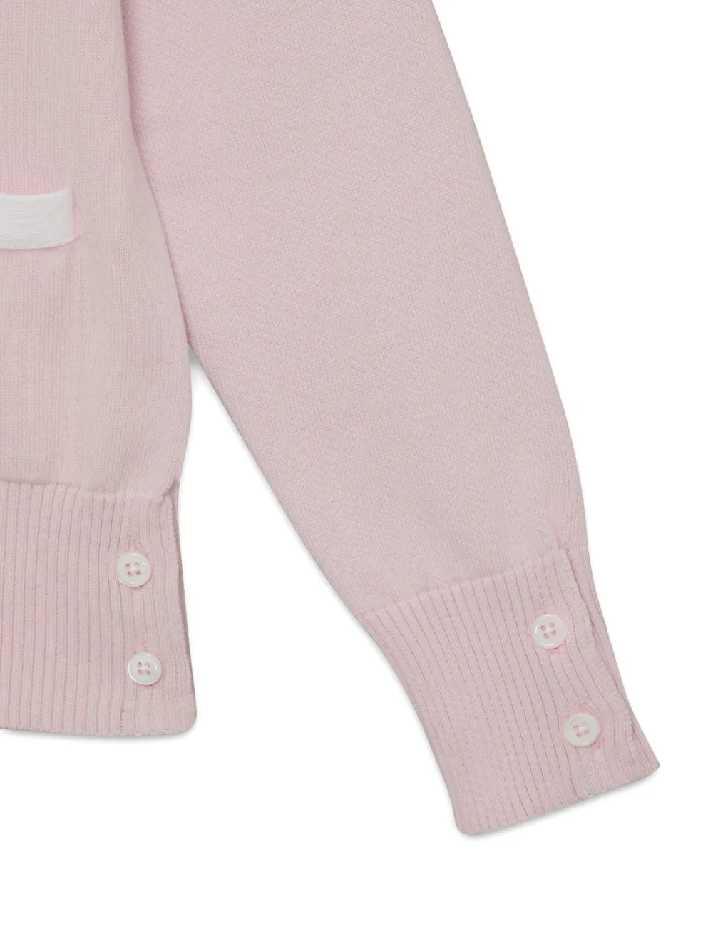 Thom Browne Kids Gestreept vest met V-hals Roze