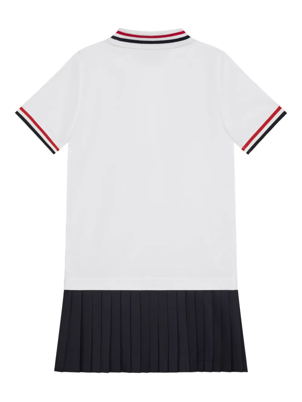 Thom Browne Kids Jurk met vlakken Wit
