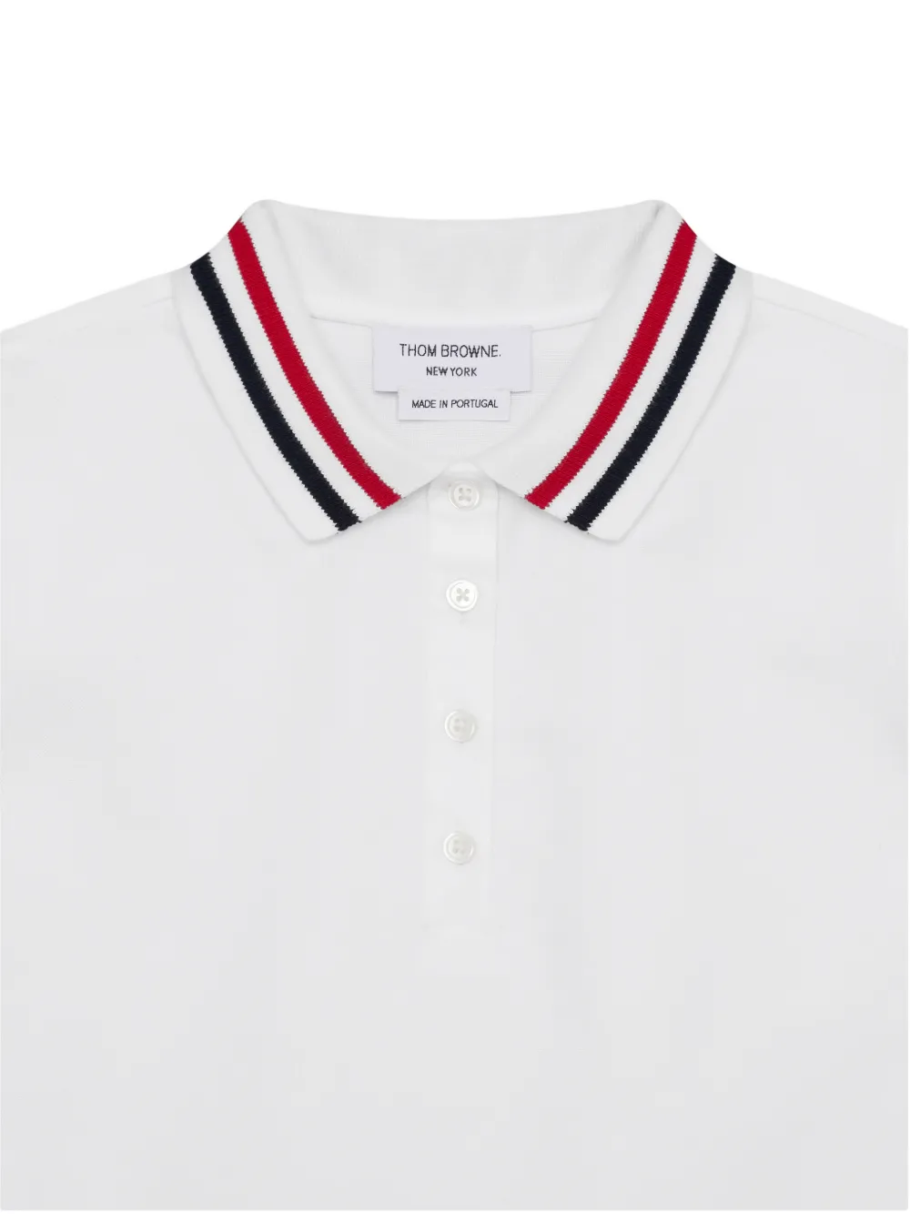 Thom Browne Kids Jurk met vlakken Wit