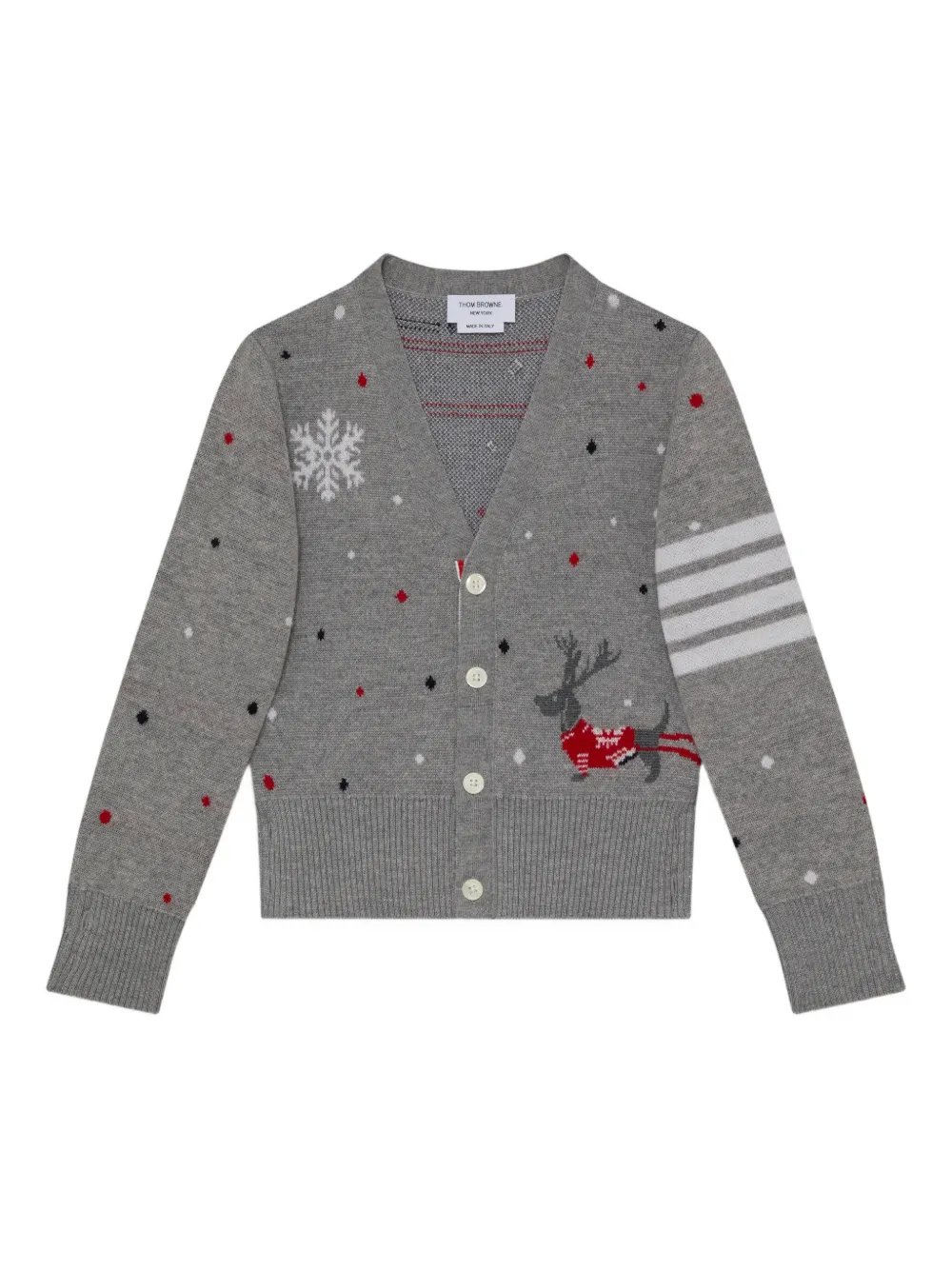 Thom Browne Kids 4Bar vest Grijs
