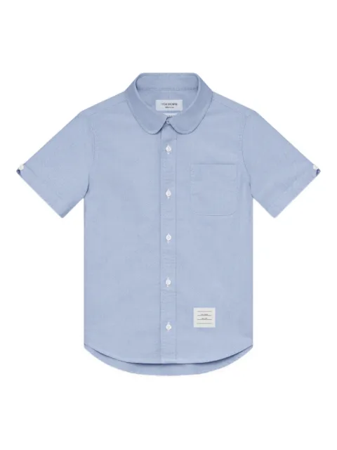Thom Browne Kids short sleeve oxford shirt