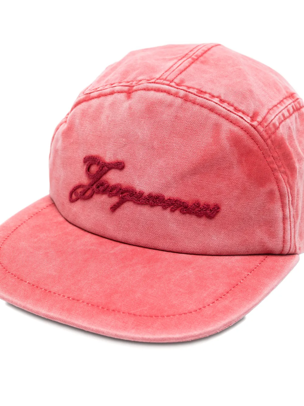 Jacquemus エンブロイダリー キャップ | レッド | FARFETCH JP