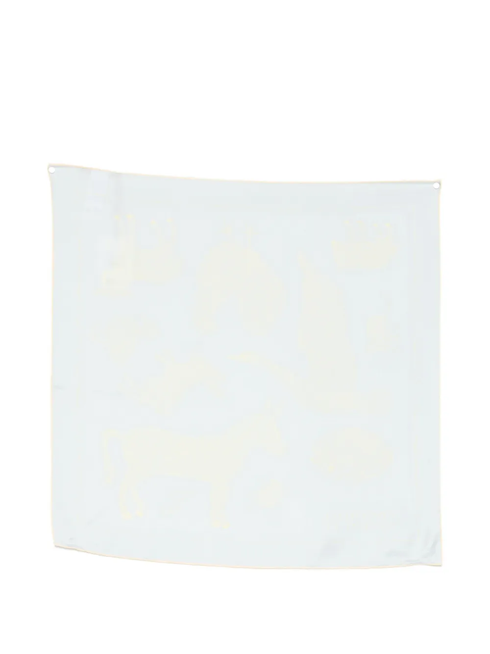 Jacquemus Paysan animal-print square scarf - Blu