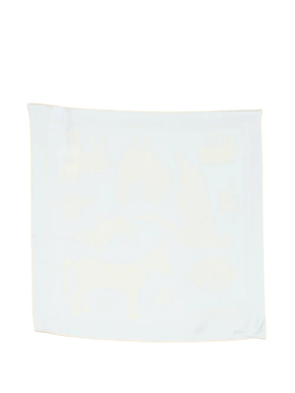 Jacquemus Paysan animal-print square scarf - Blu