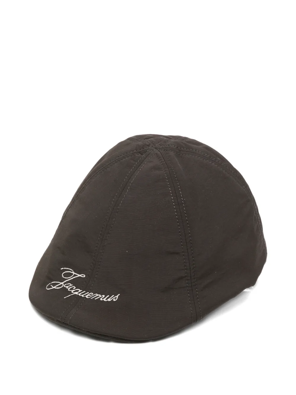 Jacquemus Le Beret Baluchon logo-embroidered cap - Marrone