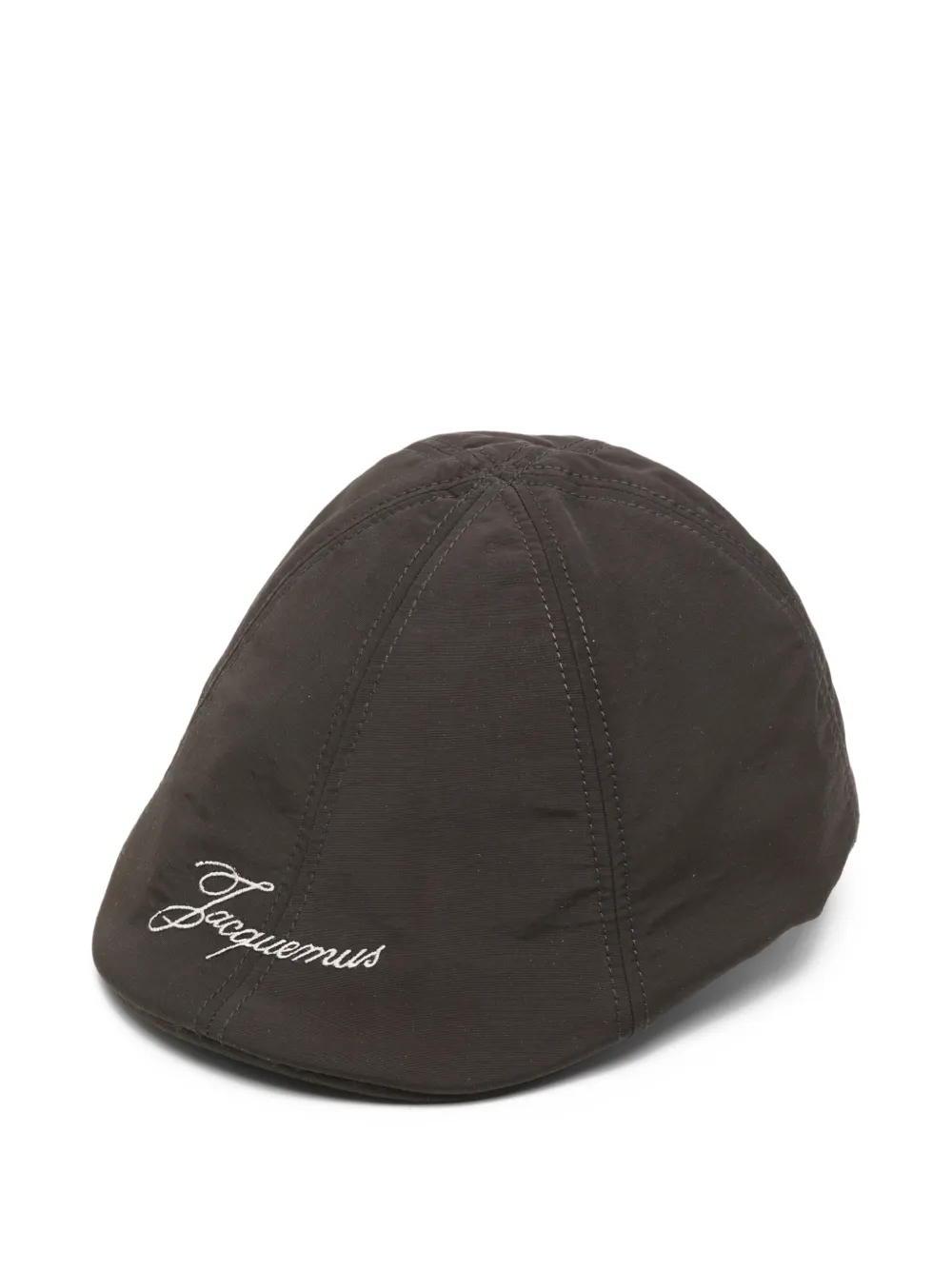 Jacquemus Le Beret Baluchon logo-embroidered cap - Marrone