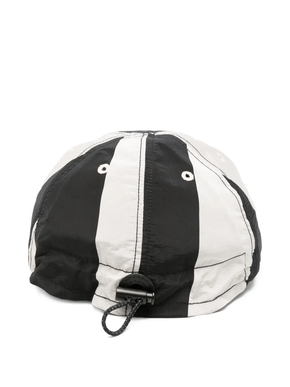 Jacquemus La Casquette Baluchon gestreepte pet Wit