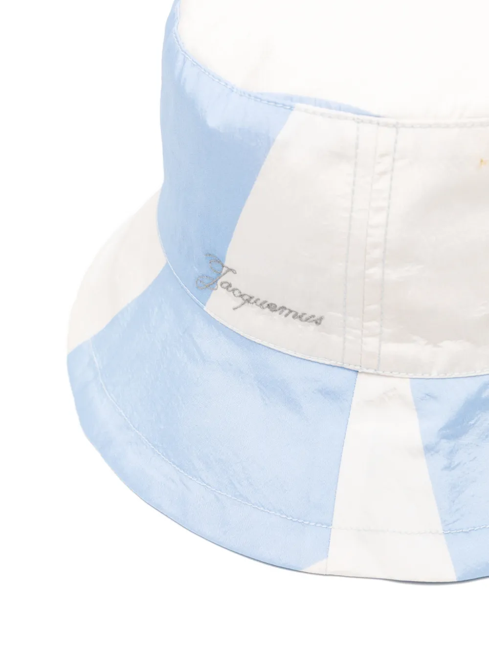 Jacquemus Le Bob Baluchon gestreepte vissershoed Blauw