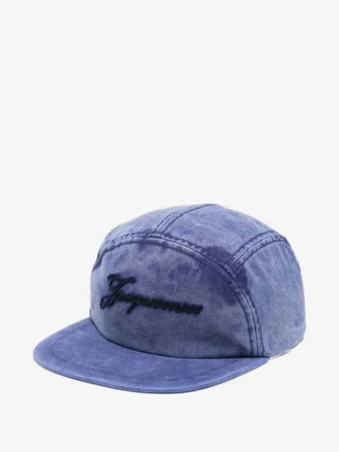 Jacquemus cursive-logo cap