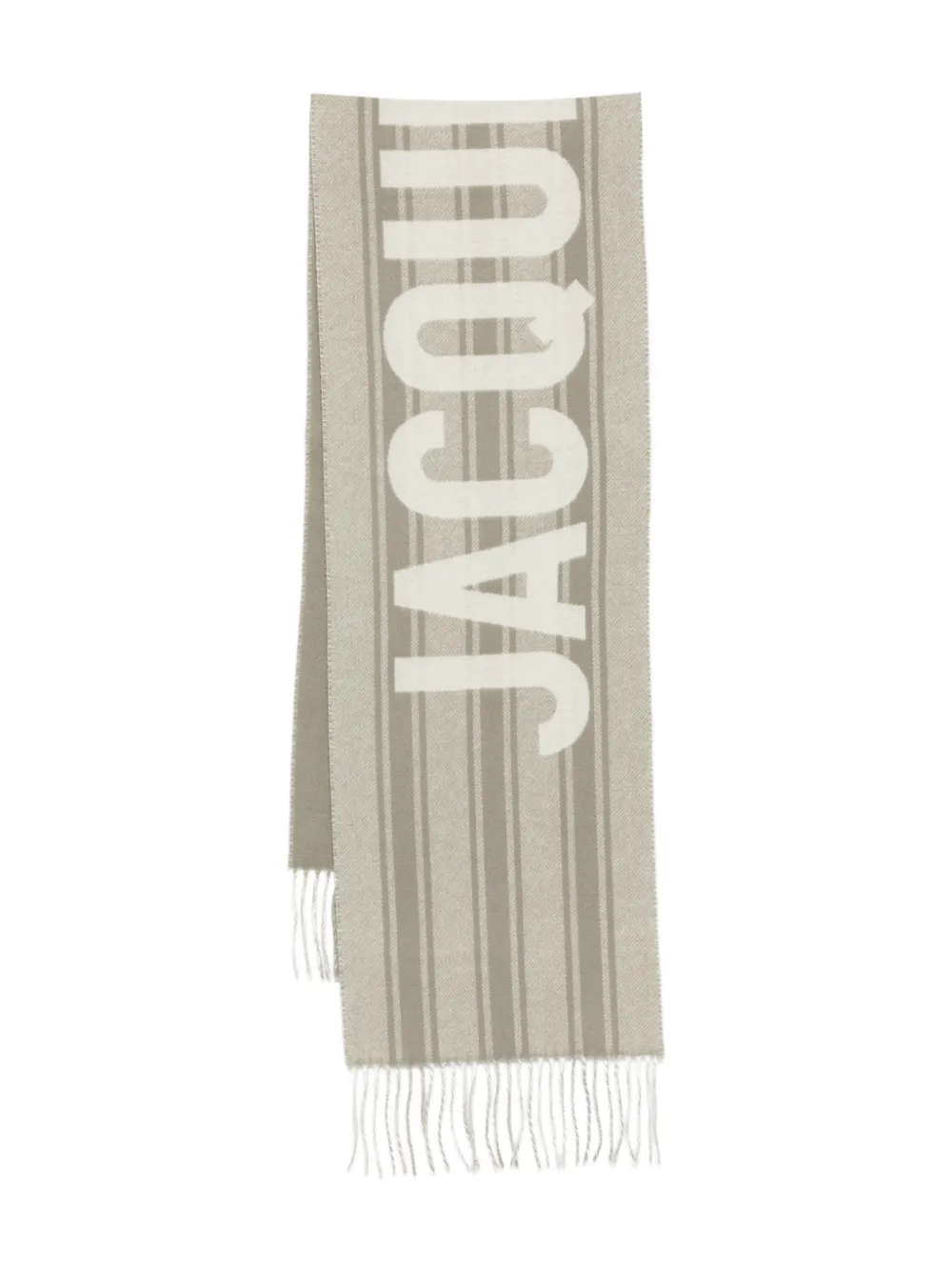 Jacquemus JACQUEMUS LECHARPE JACQUEMUS STRIPED WOOL SCARF - Toni neutri