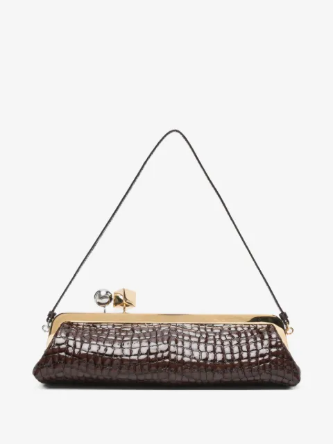 Jacquemus Salon crocodile-effect clutch bag