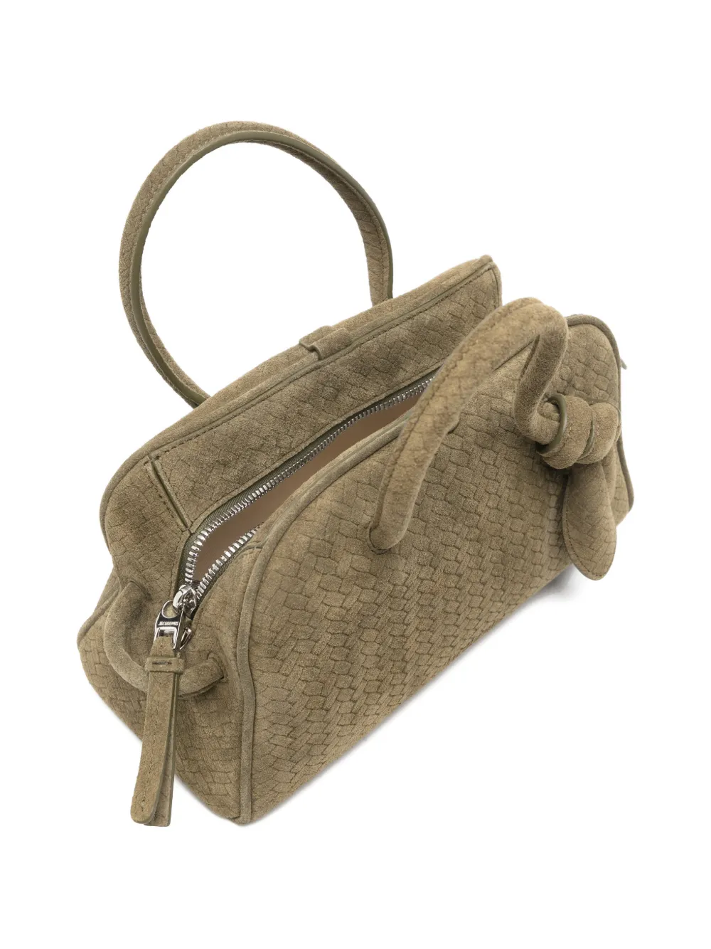 Jacquemus Kleine Turismo geweven shopper Groen