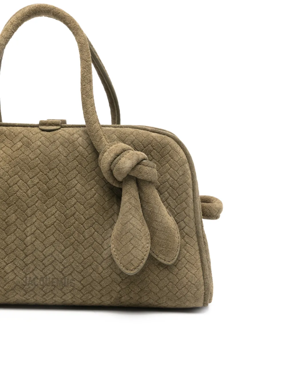 Jacquemus Kleine Turismo geweven shopper Groen
