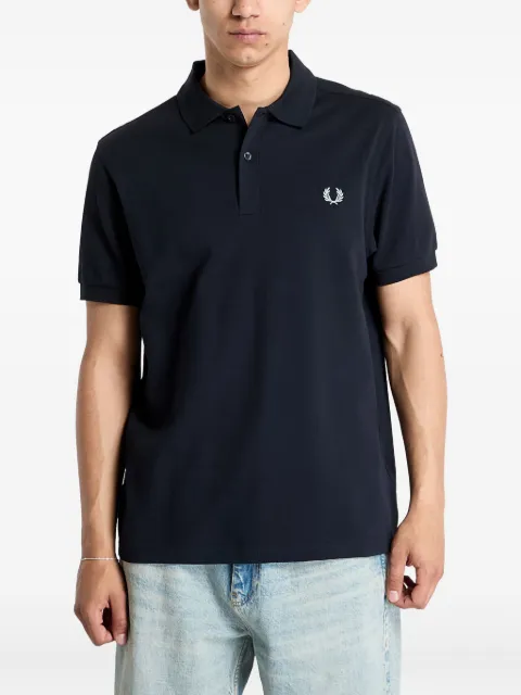 Fred Perry Laurel wreath-embroidery cotton polo shirt